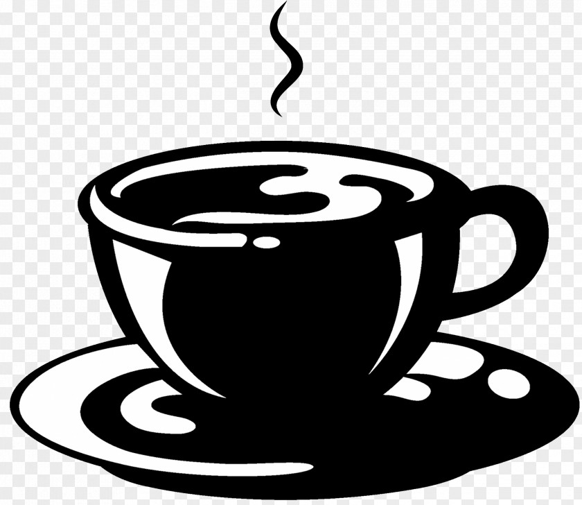 Blackandwhite Teacup Coffee Cup PNG