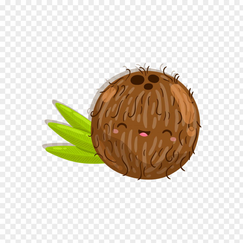 Coffee Coconut Cartoon Expression Fruit Drawing PNG