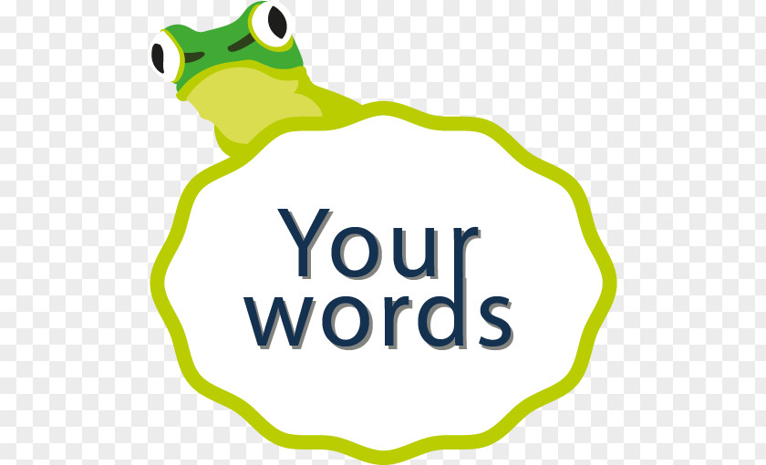 Cute Frog Message Board Clip Art PNG