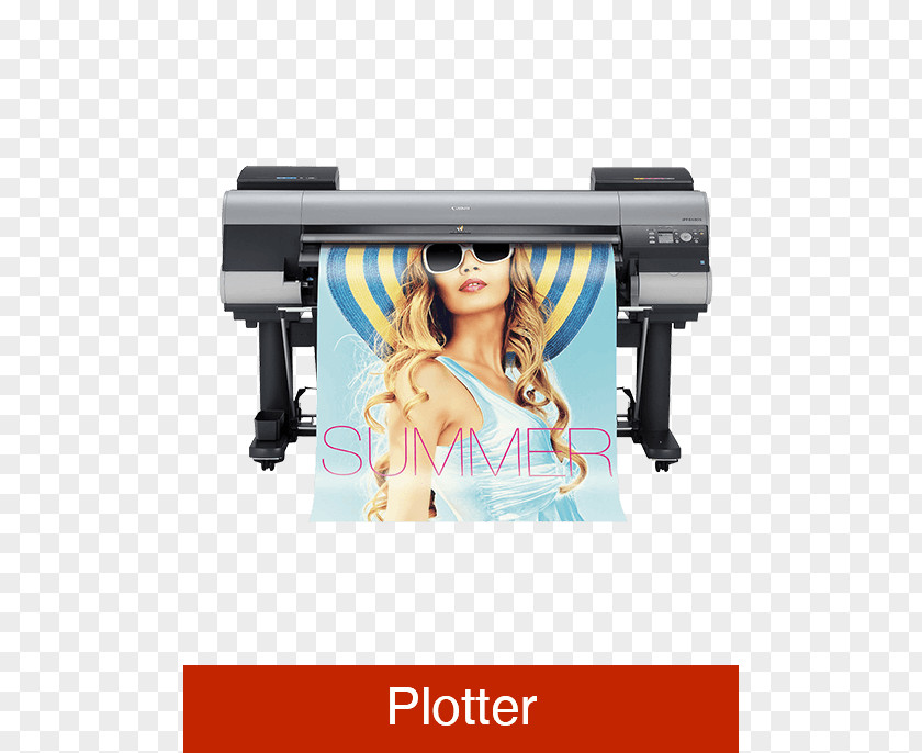 Printer Wide-format Imageprograf Canon Inkjet Printing PNG