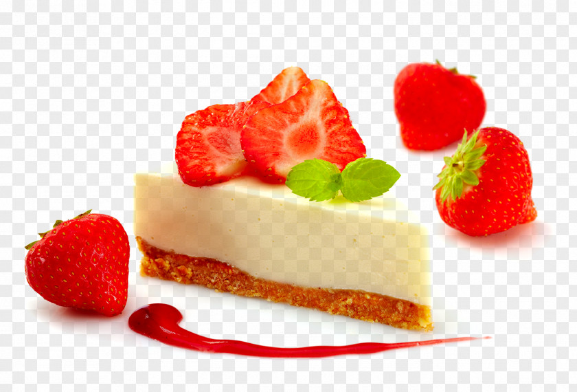 Strawberry Cream Cheesecake Panna Cotta Flavor PNG