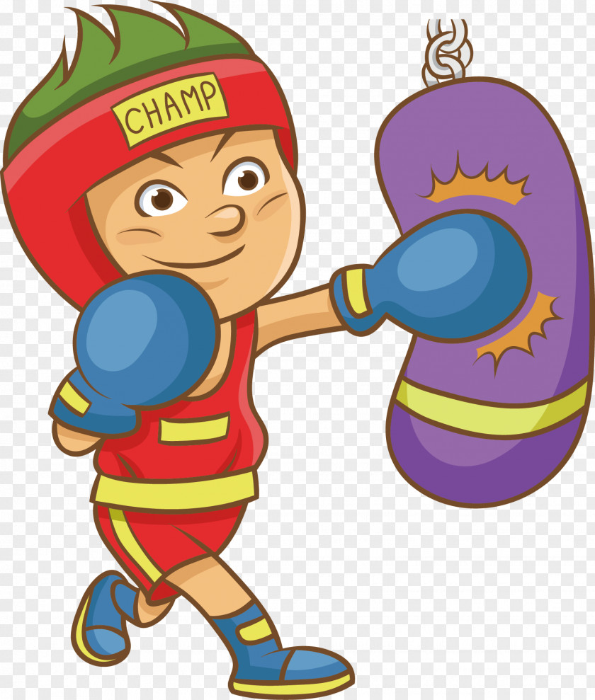 Vector Boxing Boys Glove PNG
