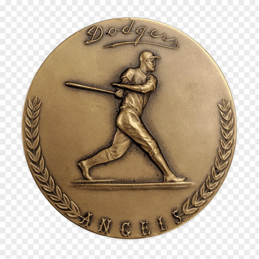 Atmospheric Medal Dodger Stadium Bronze Los Angeles Dodgers Rocky Mountain Coin PNG