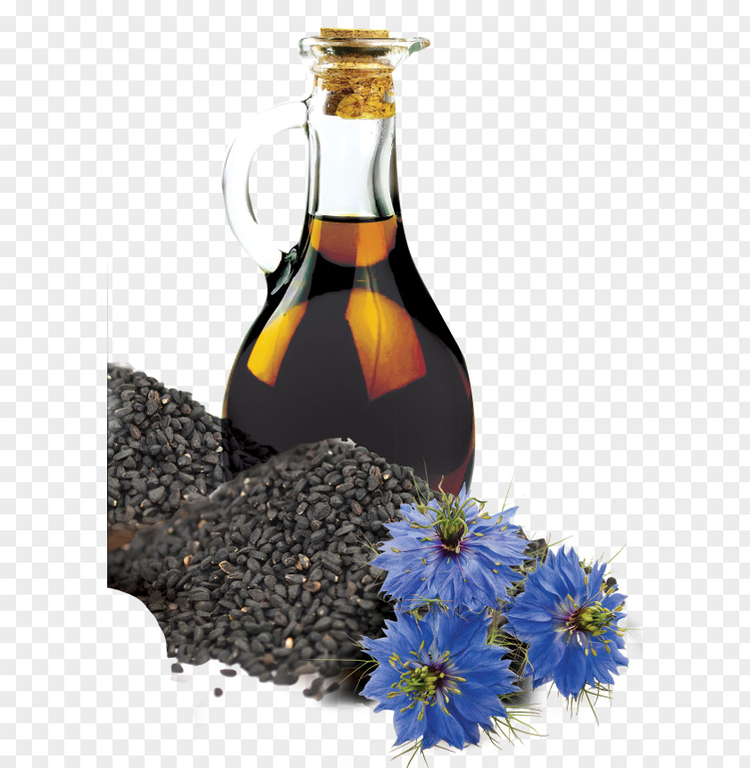 Black Cumin Fennel Flower Seed Oil Liqueur Glass Bottle Organic Food PNG