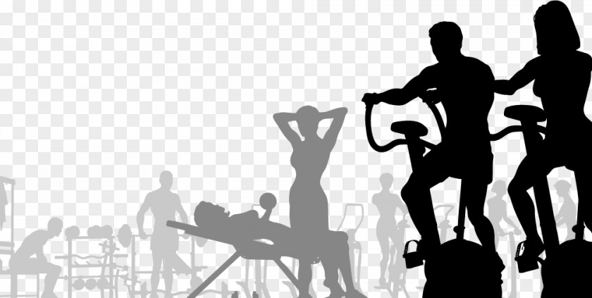 Fitness Silhouette Figures Centre Stock Photography Clip Art PNG