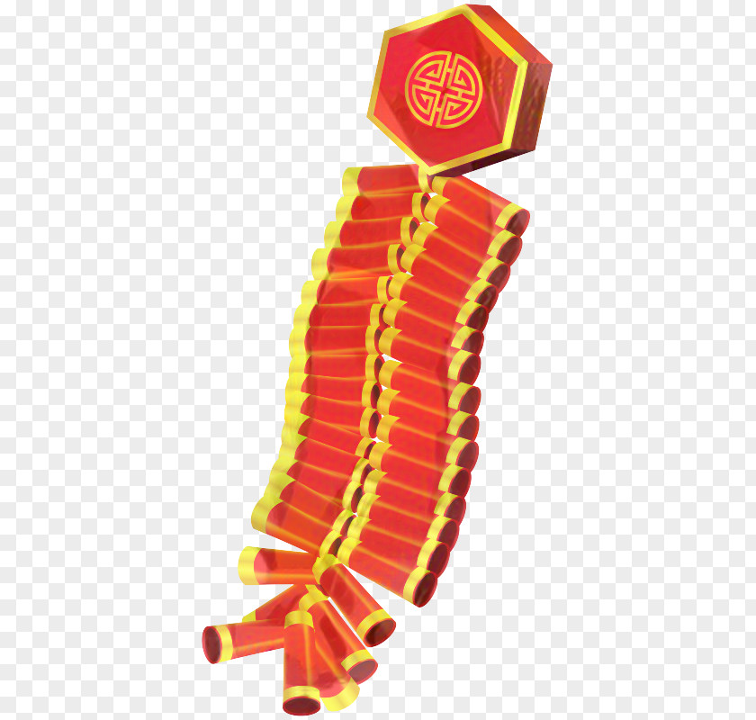 Orange Christmas Cracker And New Year Background PNG