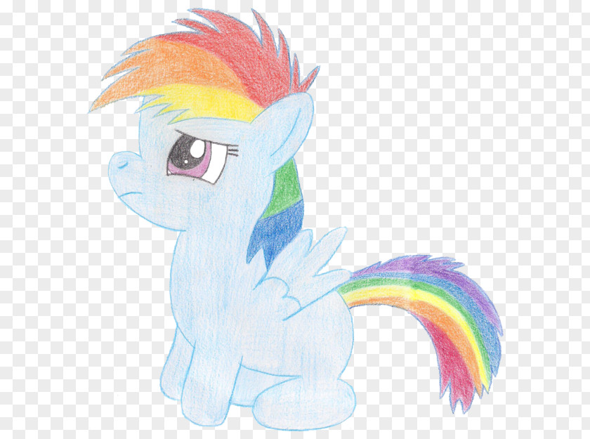 Rainbow Drawing Horse Unicorn Cartoon Feather PNG