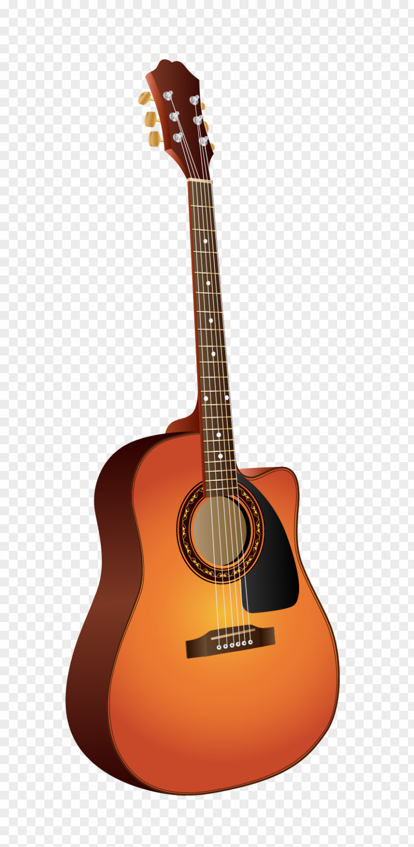 Guitar Vector Elements Acoustic Tiple Cuatro PNG