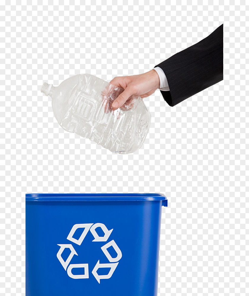 Inside The Empty Bottle Into Trash Recycling Bin Waste Container Symbol PNG
