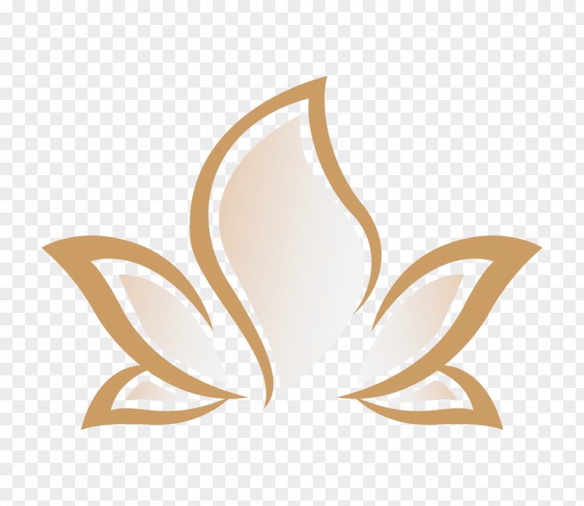 Lotus Herb Logo Drawing PNG