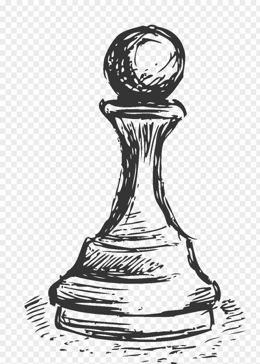 Pawn Chess Drawing Sketch PNG