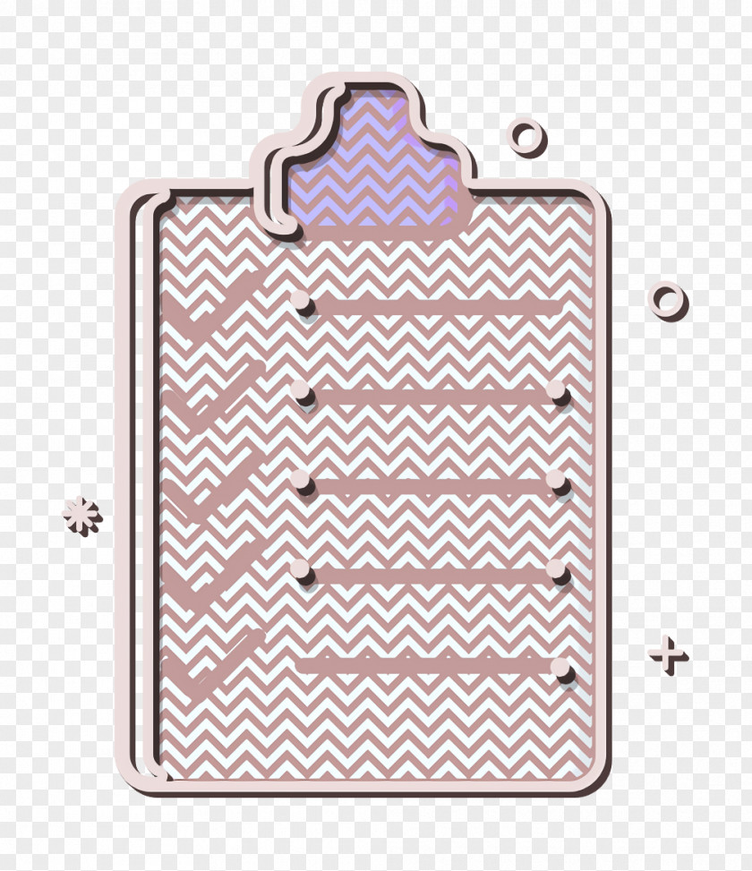 Rectangle Pink Checklist Icon Employee Job PNG