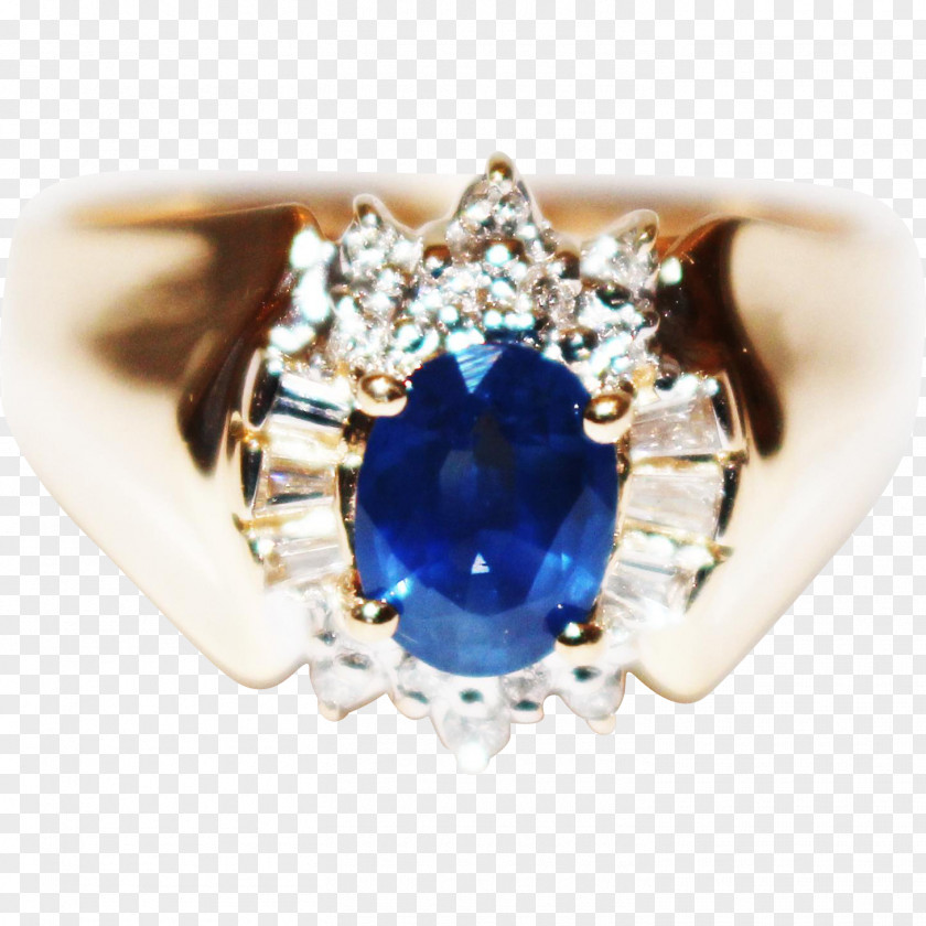 Sapphire Blue Jewellery Ring Diamond PNG