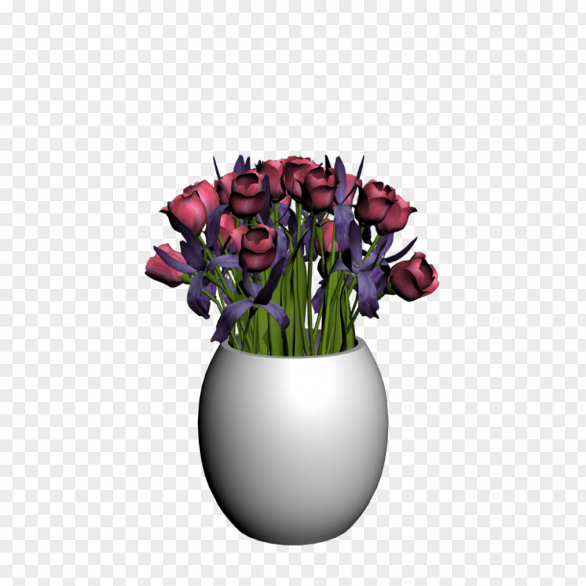 Tulips In A Vase Cut Flowers Plant PNG