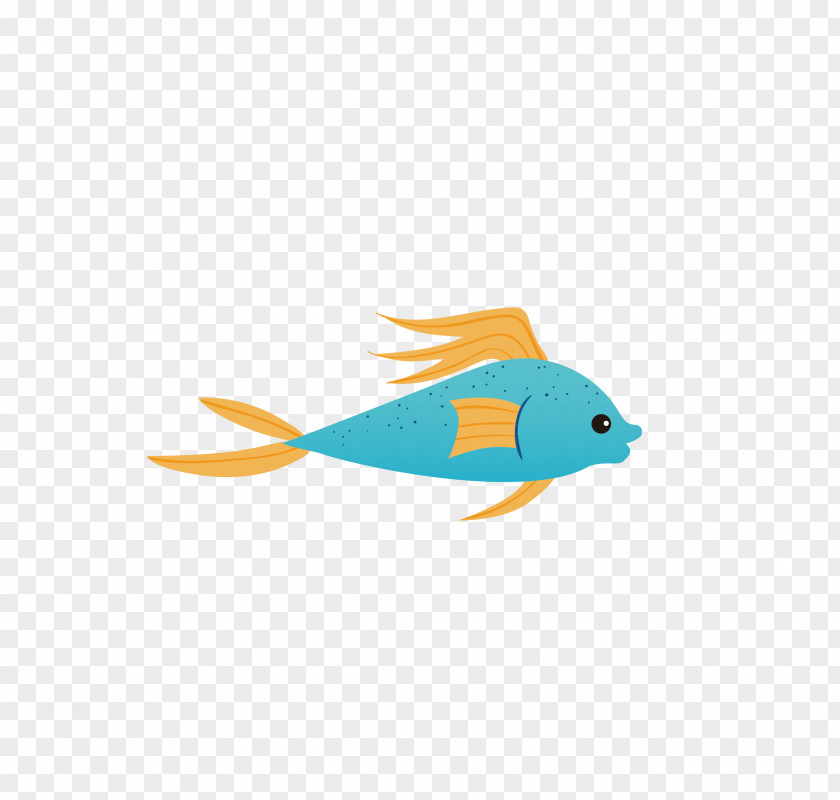 Blue Fish Drawing Symbolophorus Barnardi PNG