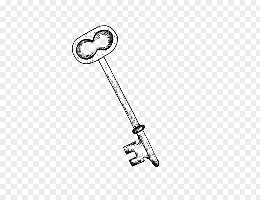 Key Drawing Skeleton PNG