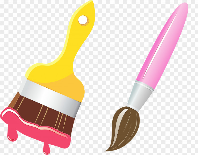 Nail Care Paint Brush Cartoon PNG