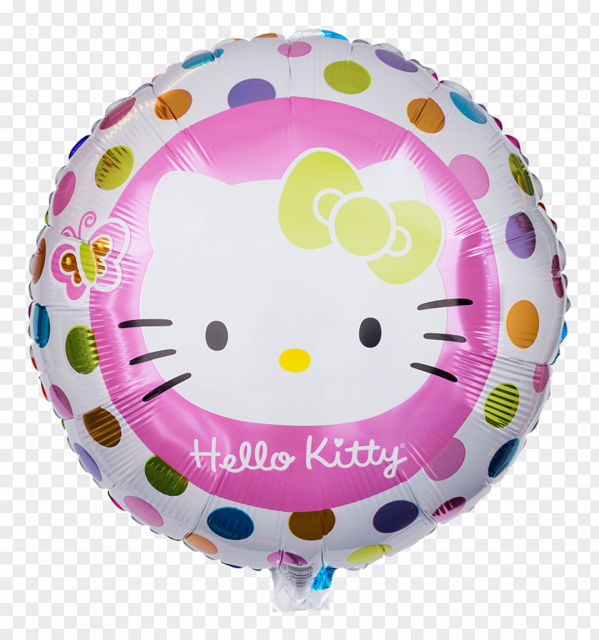 Balloon Toy Hello Kitty Gas Birthday PNG