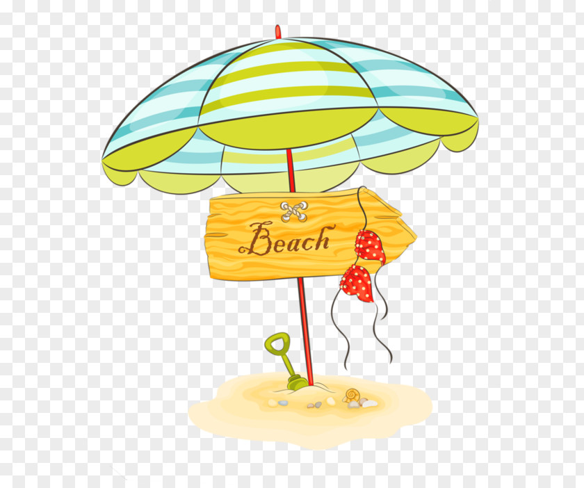 Beach Umbrella Clip Art PNG