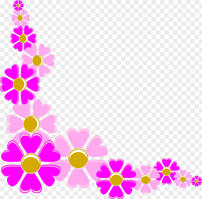 Flower Corner Cliparts Borders And Frames Picture Clip Art PNG