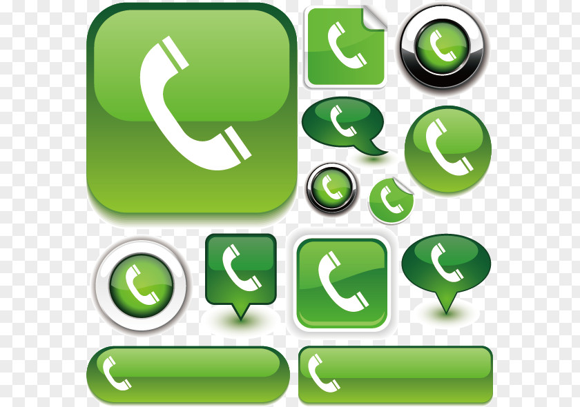 Green Phone Button Icons Symbol Telephone Icon PNG