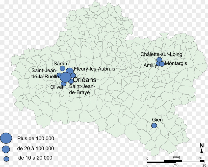 Map Wikiwand Démographie Du Loiret Departments Of France PNG