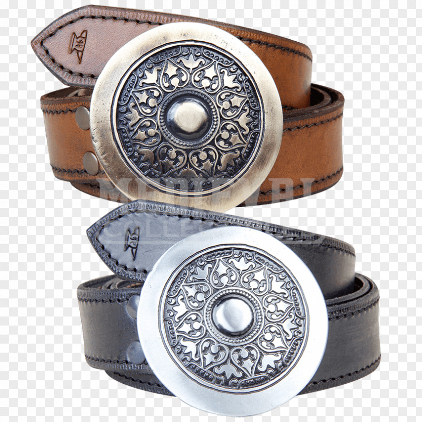 Medieval Shield Belt Buckles Strap Leather PNG