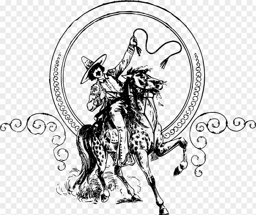 Cowboy Horse Clip Art PNG