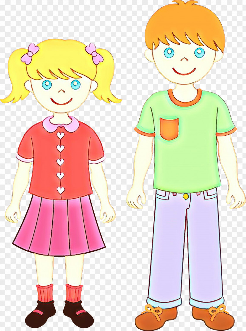 Gesture Style Happy Family Cartoon PNG