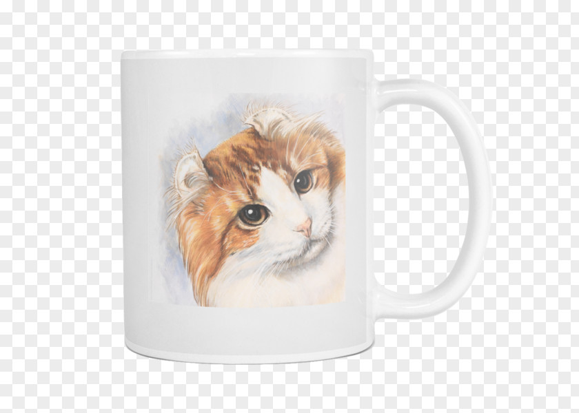 Kitten American Curl Whiskers Mug Coffee PNG