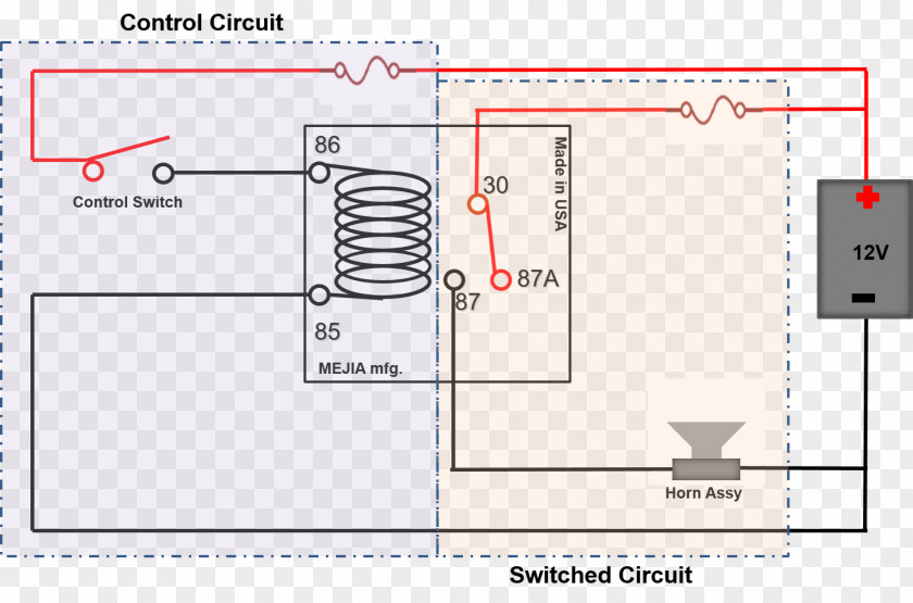 Relay Logic Electronic Circuit Wiring Diagram PNG