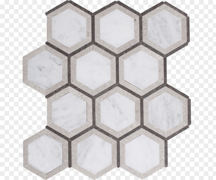 Stone Tile Carrara Marble Hexagon Honeycomb Bee PNG