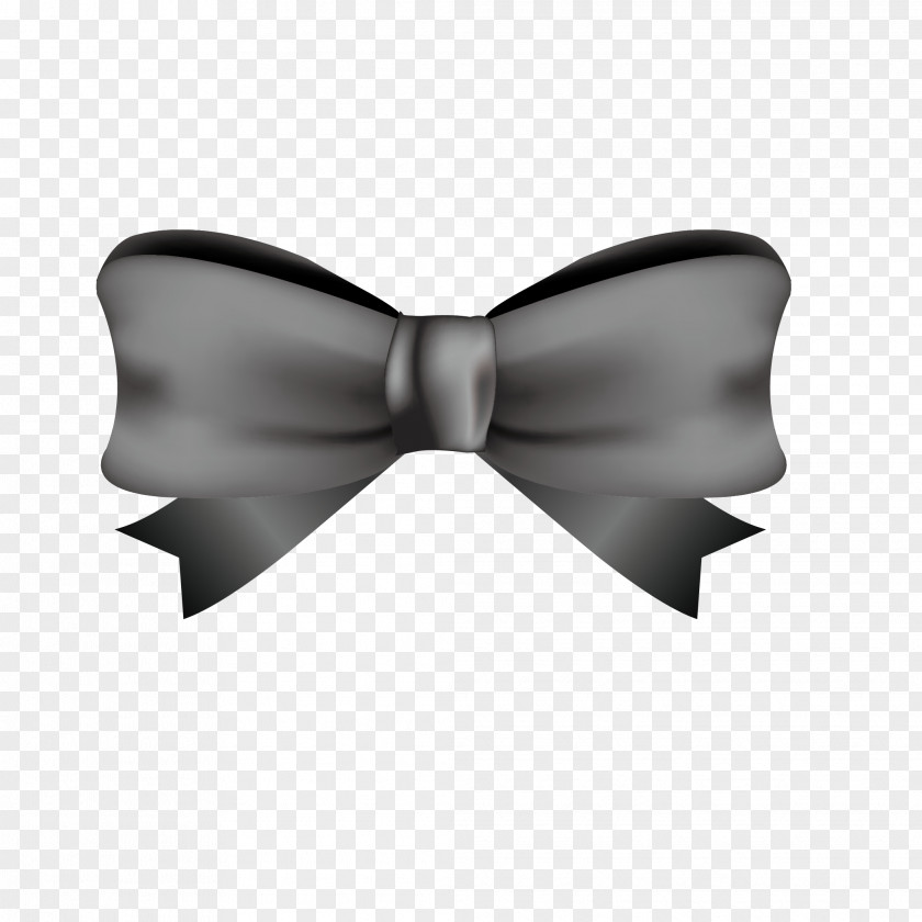 Black Bowknot Bow Tie And White Shoelace Knot PNG