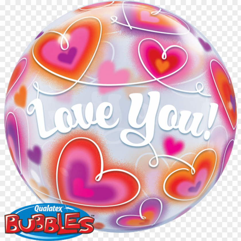 Bubble Of Love Toy Balloon Heart Valentine's Day PNG