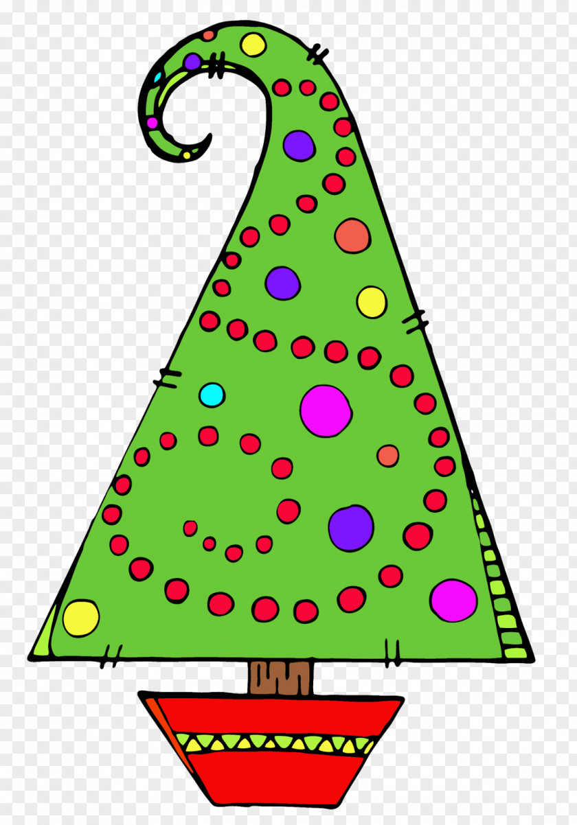 Christmas Tree Party Hat Ornament Clip Art PNG