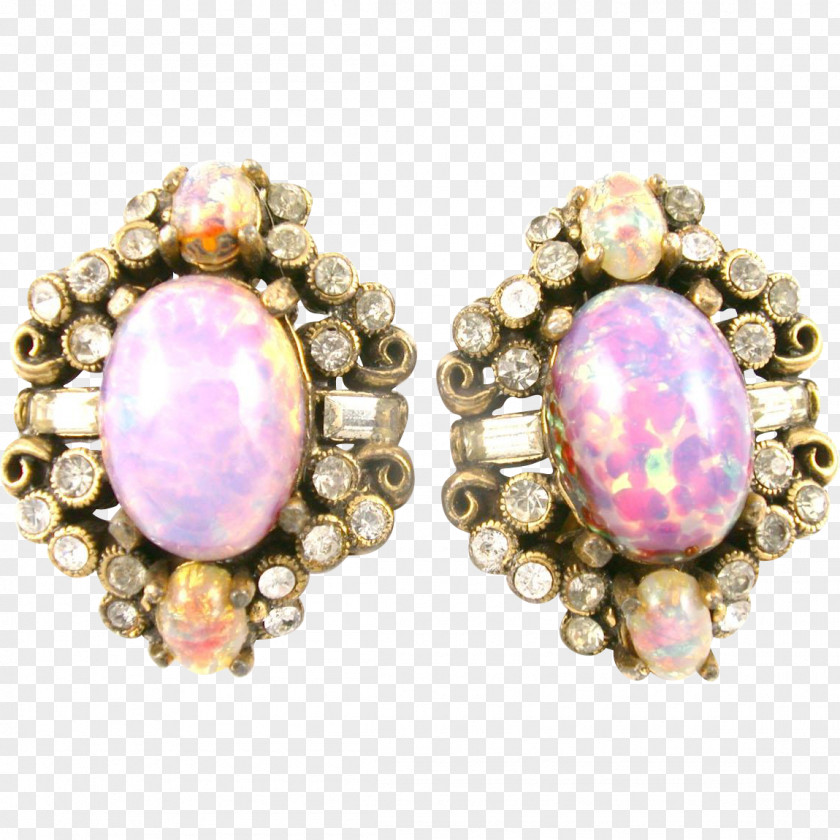Ruby Opal Earring Body Jewellery Pearl PNG