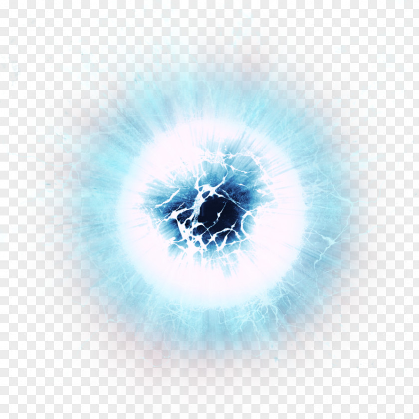 Blue Lightning Ball Electricity PNG