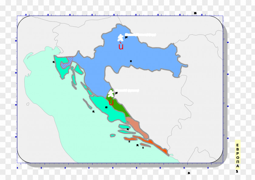 Map Croatia Adriatic Sea Royalty-free PNG