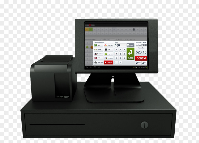 Blagajna Display Device Sales Cash Register Scannerkasse PNG