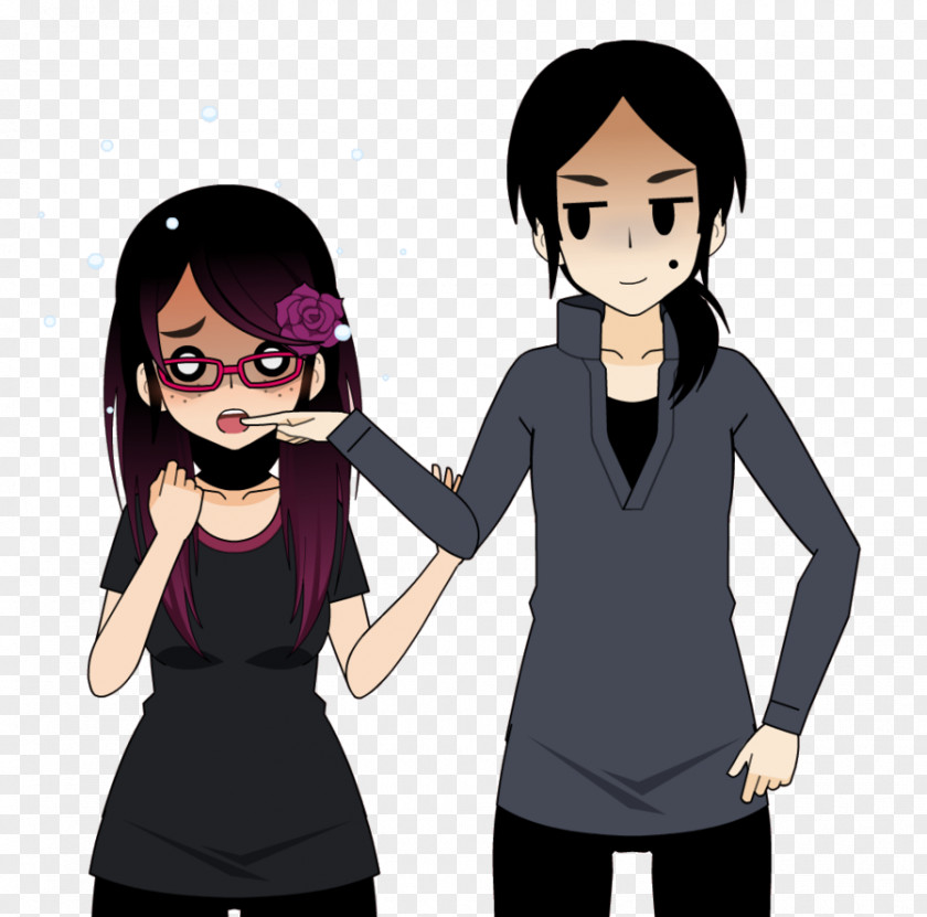 Ellie Homo Sapiens Human Behavior Friendship Black Hair Glasses PNG