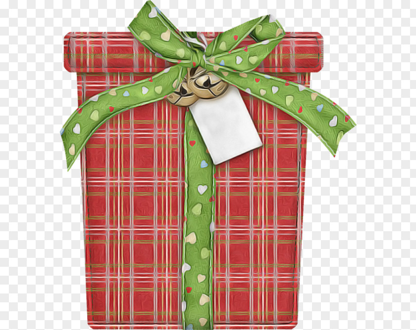 Green Present Ribbon Gift Wrapping Plaid PNG