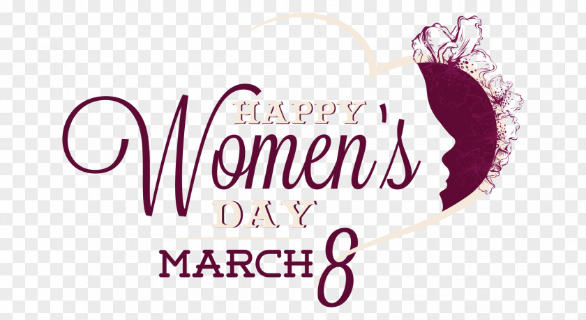Purple Heart Women's Day 38 Font Design International Womens March 8 Woman PNG