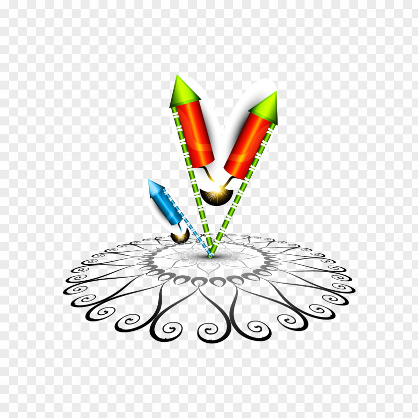 Vector Small Rocket Firecracker Clip Art PNG