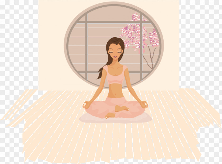 A Full 10 Minute Practice Of Stance Yoga Woman Lotus Position Clip Art PNG