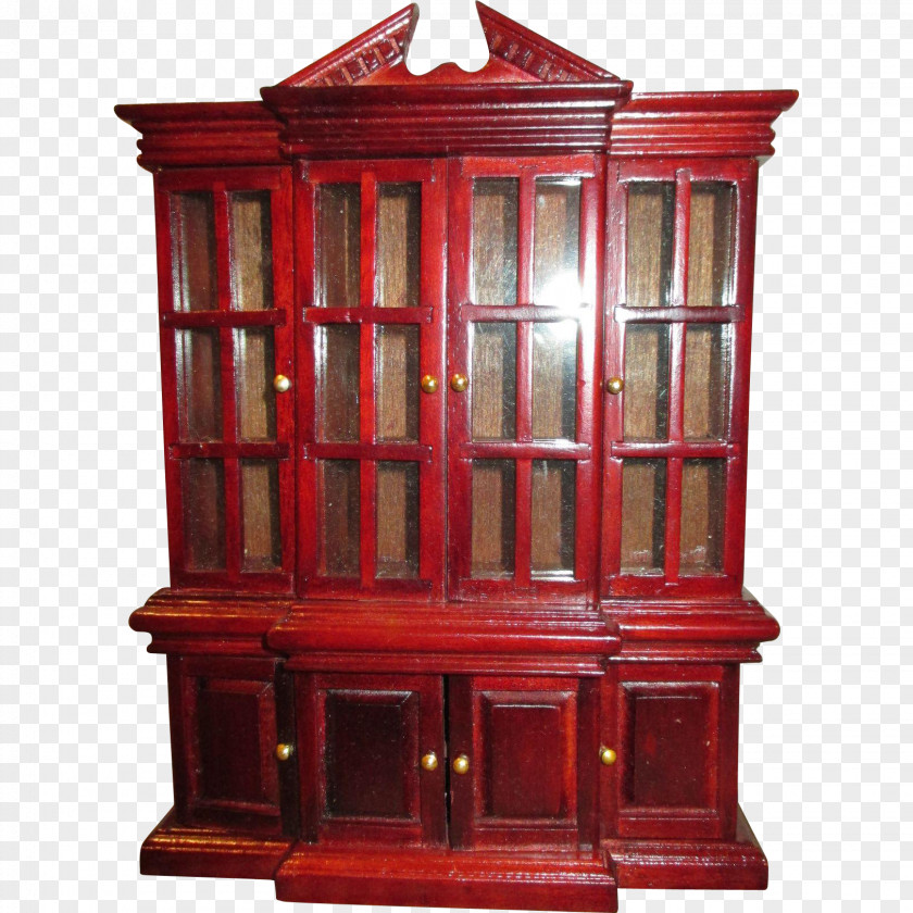 Antique Bookcase Cabinetry PNG