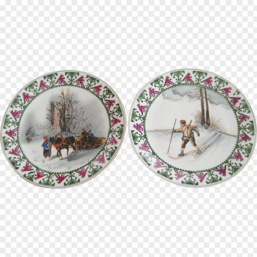 Decorative Hand Painted Christmas Ornament Cufflink Day PNG