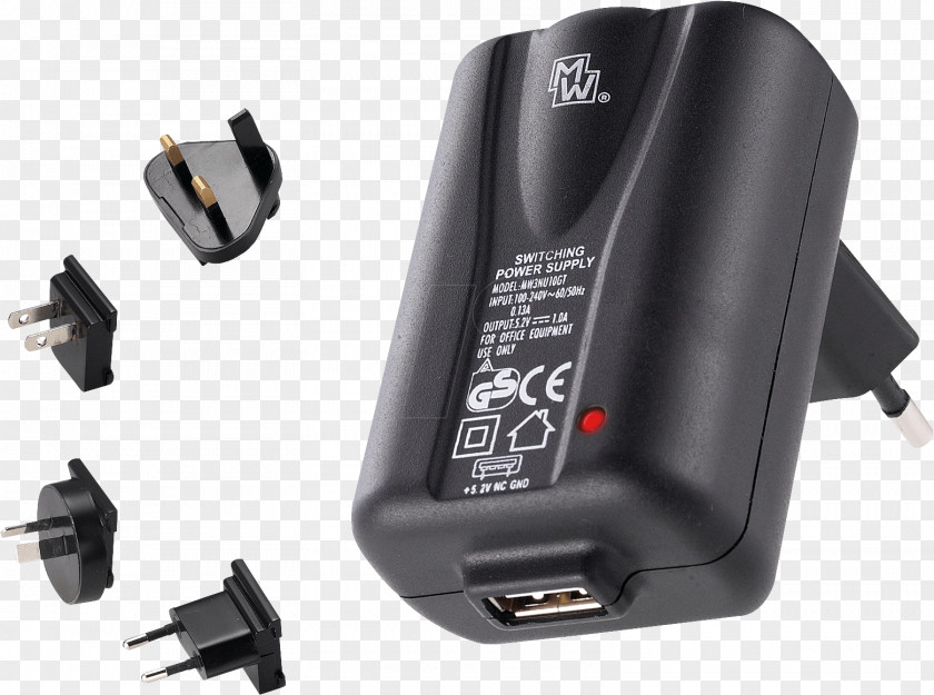 Eco-friendly Battery Charger AC Adapter USB Power Plugs And Sockets PNG