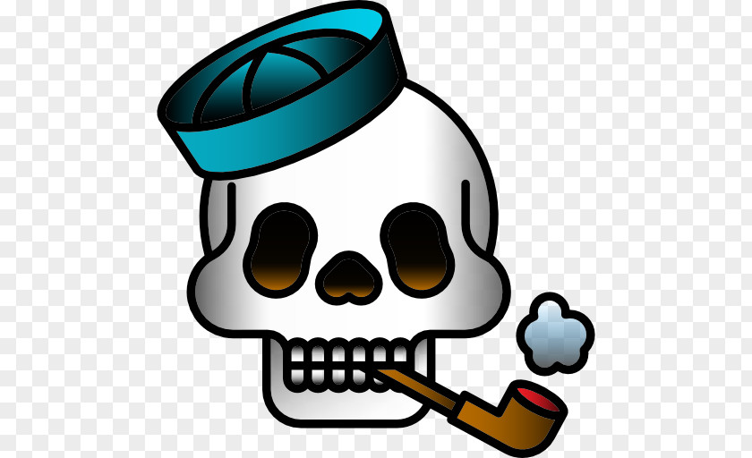 Smoking Skull Old School (tattoo) Icon PNG
