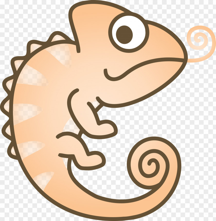 Cartoon Line Art Lizard Symbol Coloring Book PNG