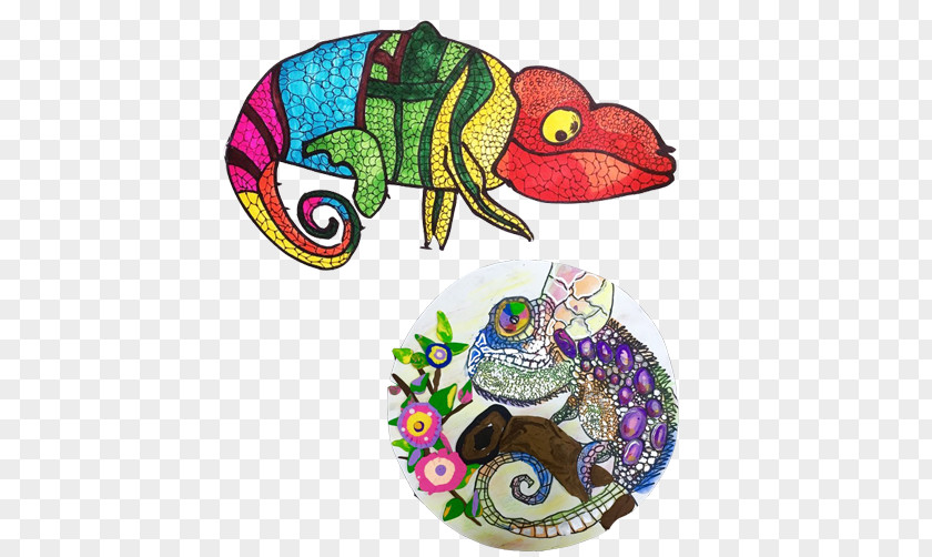 Children Painting Creative Chameleon Image Chameleons Illustration PNG
